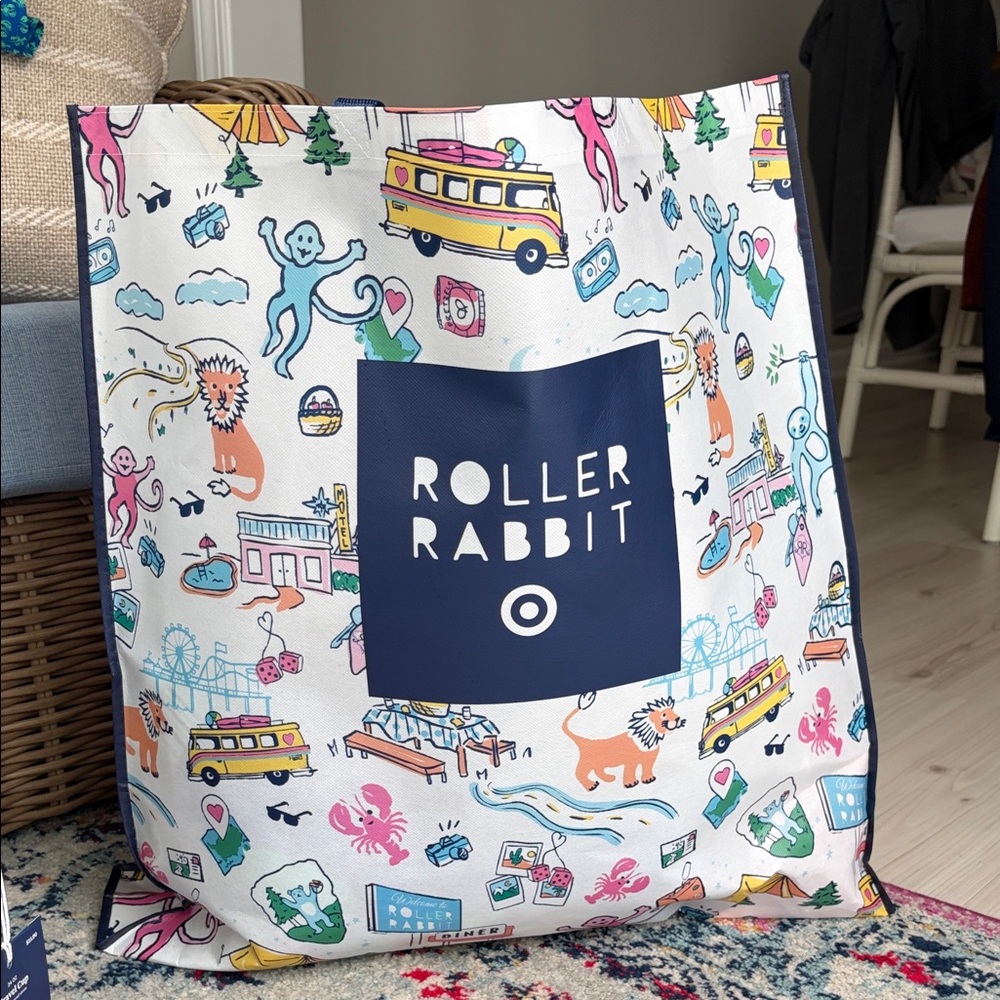 STORE EXCLUSIVE Roller Rabbit x Target Multicolor Graphic Tote
